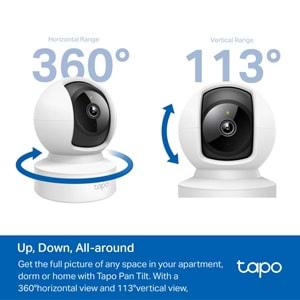 Tp-Link Tapo-C202 FHD Wi-Fi Güvenlik Kamerası ( Pan / Tilt )(Çift Yön Ses)(Eth)