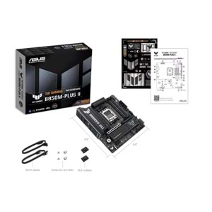 Asus TUF Gaming B850M-PLUS II B850 DDR5 USB3.2 M.2 DP/HDMI PCI 5.0 AM5 Anakart