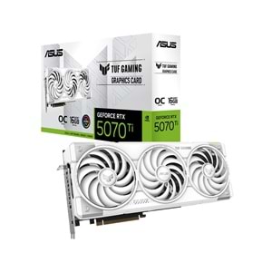 Asus GEFORCE TUF-RTX5070TI-O16G-WHITE-Gaming 16GB GDDR7 256BIT 2XHDMI 3XDP Ekran Kartı