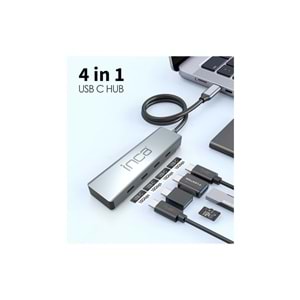 INCA ITPT-4T TYPE-C HUB X4 TYPE-C PORT 3.1 10GBPS ALUMINYUM Kasa Çoklayıcı