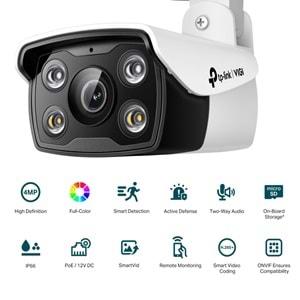 VIGI 4MP Outdoor Full-Color Wi-Fi Bullet Network Camera