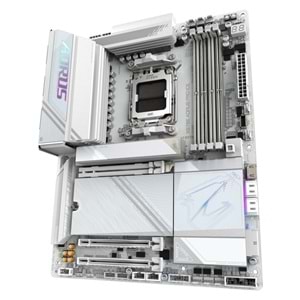 Gigabyte X870E-AORU-PRO-ICE X870E AORUS PRO ICE DDR5 8200 OC AM5 USB4 WiFi7 PCIe 5.0 ATX Anakart