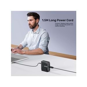 Unitek 100W Masaüstü GAN Şarjİstasyon Beyaz (P1229AWH)