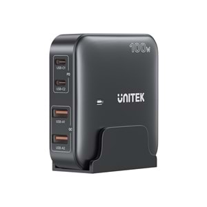 Unitek 100W Masaüstü GAN Şarj İstasyonu Siyah (P1229ABK)