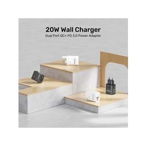Unitek 20W Hızlı Şarj Adaptörü 1*USB-C (P1124ABK-EU)