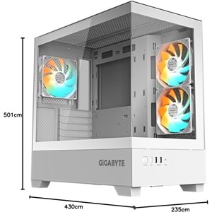 Gigabyte C201 Panaromic Mid Tower ATX (Psu yok)
