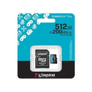 Kingston 512GB mSDXC CanvasGo+ 200MB SDCG4/512GB