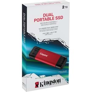 Kingston 2TB USB-A & USB-C Taşınabilir SSD