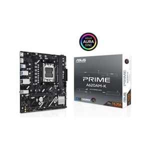 Asus PRIME A620AM-K A620A DDR5 USB3.2 M.2 DP/HDMI PCI 4.0 AM5 Anakart