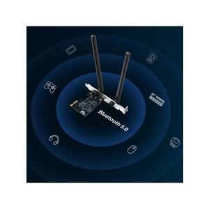 Tp-Link Mercusys MA30E AC1200 Dual Band Wi-Fi Bluetooth PCI Express Adaptör