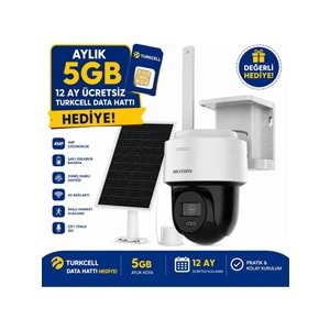 Hikvision DS-2CFSP4/4G 4MP 2.8mm 7/24 AOV Solar 4G PT Kamera