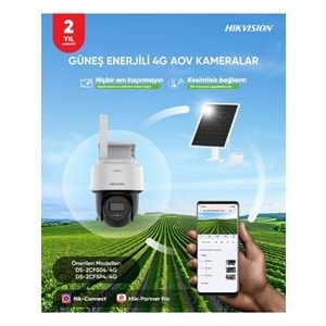Hikvision DS-2CFSP4/4G 4MP 2.8mm 7/24 AOV Solar 4G PT Kamera