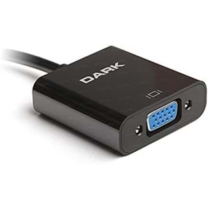 Dark HDMI to VGA Dijital - Analog Monitör Çevirici Dönüştürücü (DK-HD-AHDMIXVGA4)