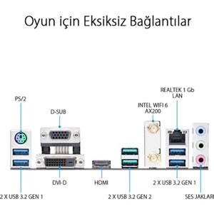 Asus Prime B550M-A WI-FI DDR4 HDMI/DVI/VGA AM4 Anakart