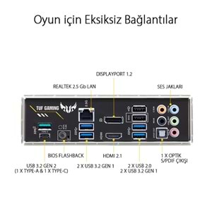 Asus TUF Gaming B550-PLUS DDR4 DP/HDMI PCI 4.0 AM4 Anakart