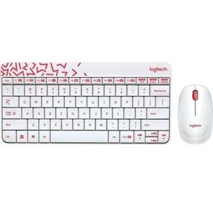 Logitech MK240 Kablosuz Combo Klavye Mouse Set Beyaz 920-008214