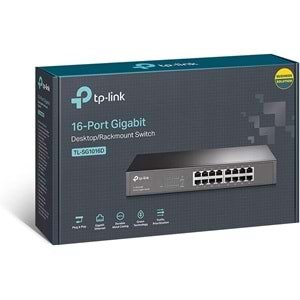 TP-Link TL-SG1016 16-Port Gigabit Çelik Kasa Rackmount Switch