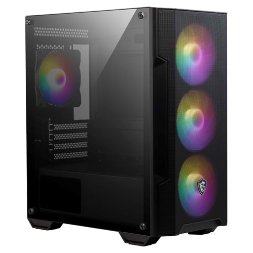 Msi Mag Force 112R 3X120MM 1X120MM ARGB Fan Psu Yok Temperli Cam Gaming Kasa