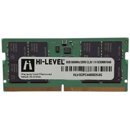 Hi-Level 8GB 5600MHz DDR5 Notebook CL46 1.1V (HLV-SOPC44800D5/8G)
