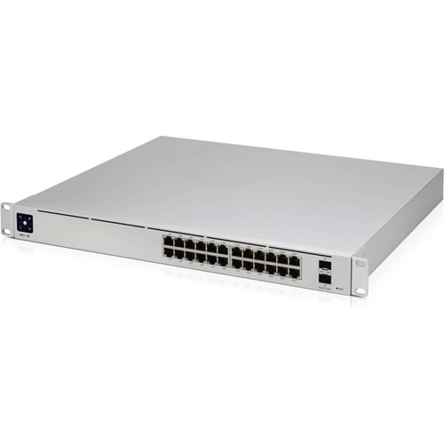 Ubiquiti USW-PRO-24-POE Gigabit 24 Port Gigabit + 2X10GB SFP UPLINK 400W POE Yönetilebilir Rackmount Switch
