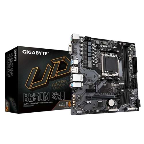 GIGABYTE B650M-S2H AMD Socket AM5:Supports AMD Ryzen 7000 Series Processors