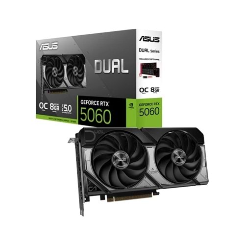 Asus TUF-RTX5060-O8G-Gaming 8GB 128Bit GDDR7 DP/HDMI PCI 5.0 Ekran Kartı