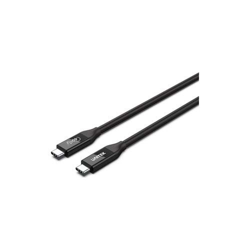 UNITEK USB4 Thunderbolt Kablosu 0.8 Metre – 40Gbps, 100W, 8K@60Hz – C14100BK-0.8M