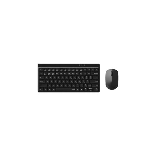 RAPOO 8000GT Kablosuz Optik TR Siyah Klavye Mouse Set