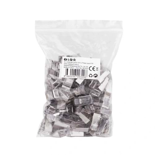 S-Link SL-COB24P RJ45 Yeni Nesil JAC UTP CAT6 Metal (100lü PAKET)