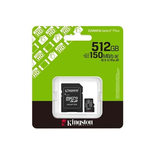 Kingston 512 GB MICRO SD CL10 SDCS3/512GB