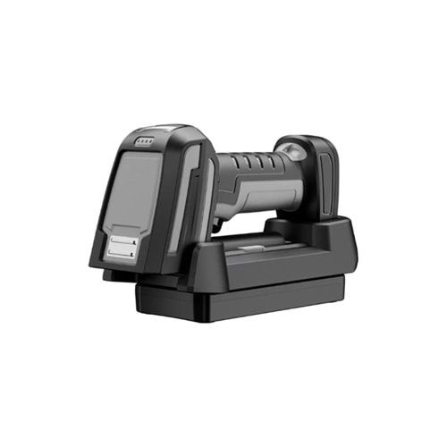 PERKON TIGER RS56 2D 2.4GHZ 300M + BT+USB KablosuZ ULTRA Da IP67 ENDÜSTRİYEL Barkod Okuyucu + CRADLE