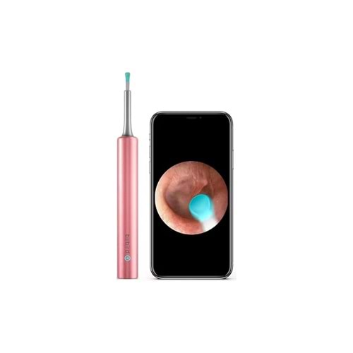 Bebird T5 3MP Kamera 3.5MM LENS ŞarjLI WIFI Görüntülü Kulak Temizleyici Pembe