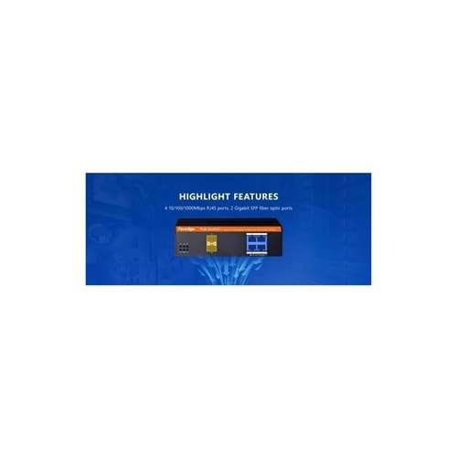 FOREDGE IS104GPS-2F Industrial Gigabit 4plus2 Port Managed PoE Switch
