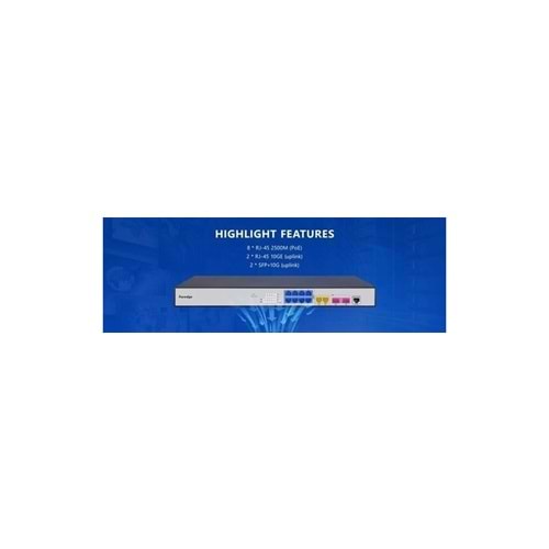 FOREDGE PS3008XGPSH Managed 2 5Gigabit 8 Port PoE Switch