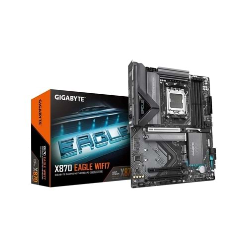 Gigabyte X870-EAGLE-WIFI7 X870-EAGLE-WIFI7 8200MHz OC DDR5 AM5 M.2 HDMI DisplayPort ATX Anakart