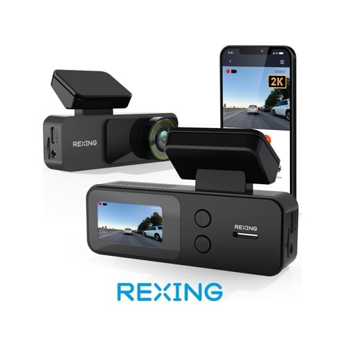 REXING V1 LITE 2K WIFI ARAC KameraSI + 32GB SD KAR