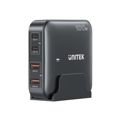Unitek 100W Masaüstü GAN Şarj İstasyonu Siyah (P1229ABK)