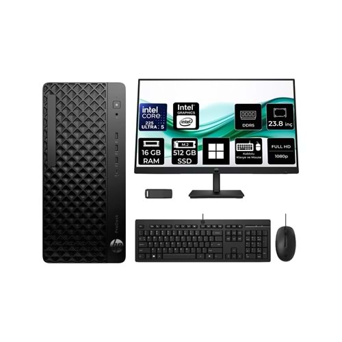 HP ProDesk 4 Tower G1i Ultra5 225-16GB-512SSD-WPro