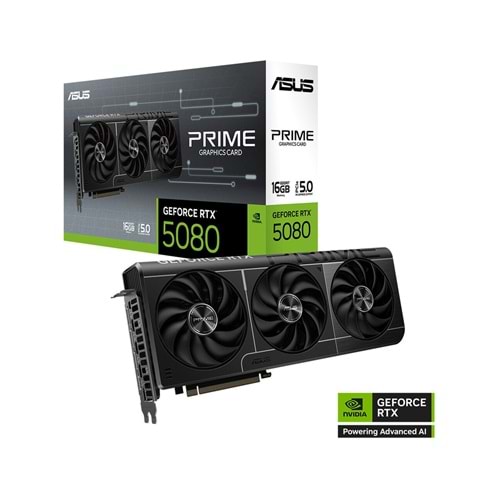 Asus PRIME-RTX5080-16G 16GB 256Bit GDDR7 DP/HDMI PCI 5.0 Ekran Kartı