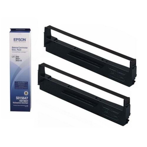 Epson Şerit 15647 /LX300/350 /8750 İkili Paket