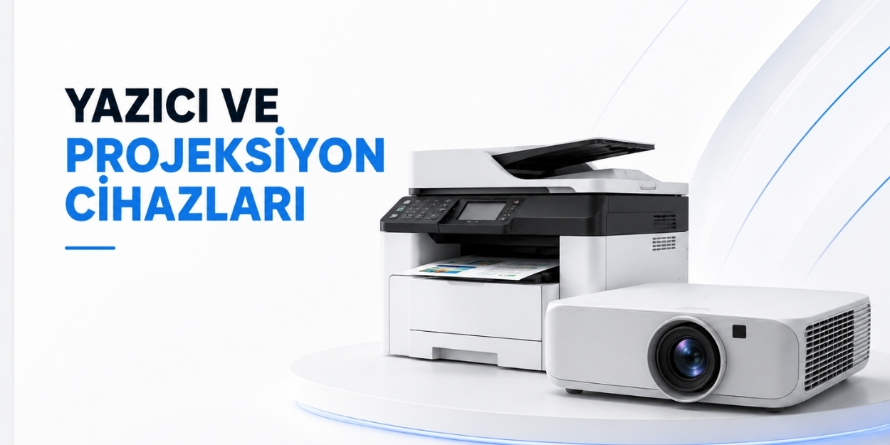 Ev ve ofis kullanımı için yazıcı ve projeksiyon cihazları. Lazer yazıcı, mürekkep püskürtmeli ve yüksek çözünürlüklü projeksiyon modellerini hemen keşfedin.