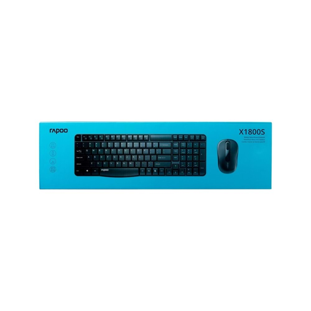 RAPOO KMS Çok-Modlu Kablosuz Klavye Optik Mouse 18431