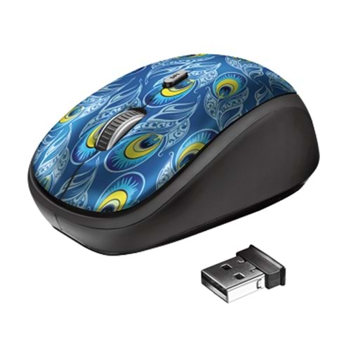 TRUST MOU YVI Kablosuz Mouse Peacock 23388