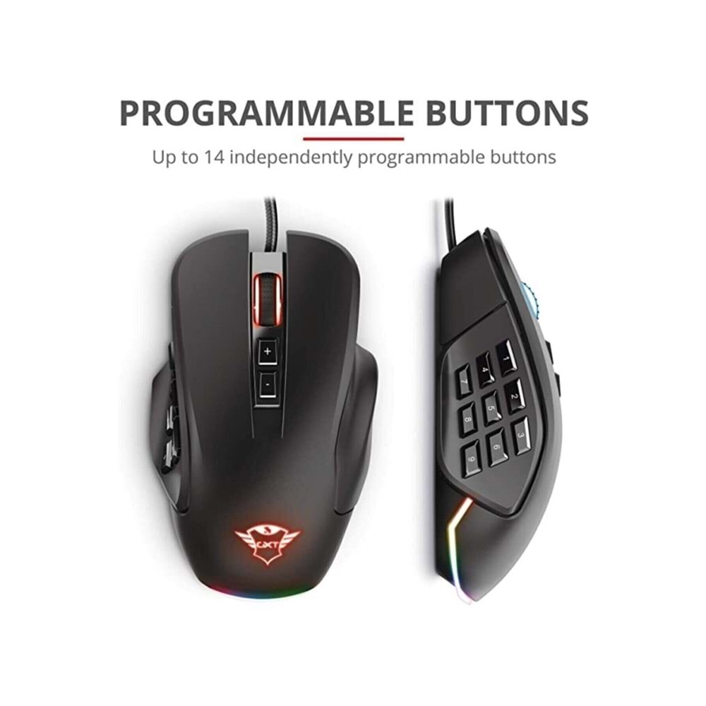 TRUST GXT970 MORFIX CUSTOMISABLE Mouse 23764