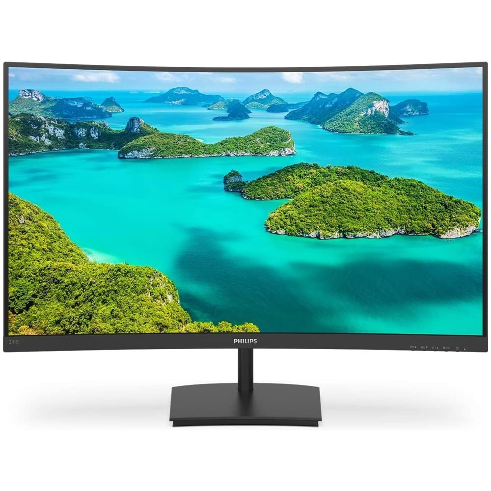 Philips 24 LED 1920x1080 4Ms 75Hz VGA HDMI Kavisli Siyah LCD Monitör 241E1SC-00
