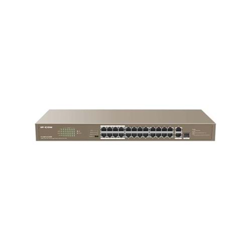 Ip-com F1126P-24-250W 24 PORT 10/100+ 2XRJ45/1X1GB SFP Rackmount Switch