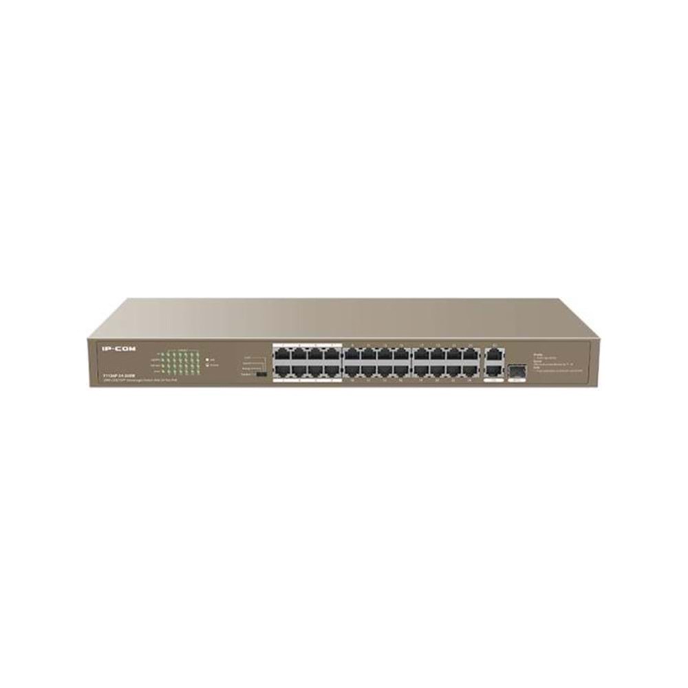 Ip-com F1126P-24-250W 24 PORT 10/100+ 2XRJ45/1X1GB SFP Rackmount Switch