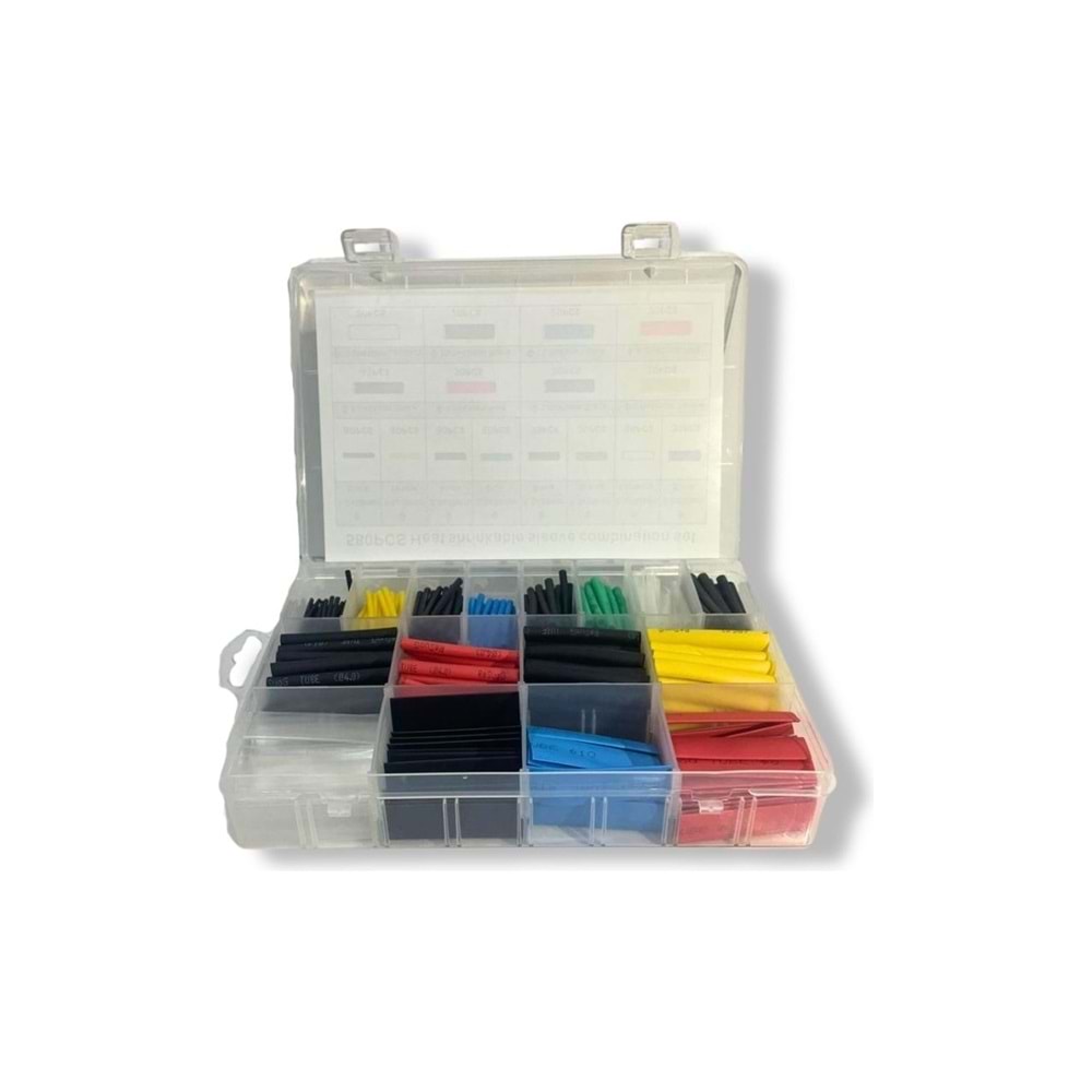 Rose Isıyla Daralan Kablo Koruyucu Set 580 Parça