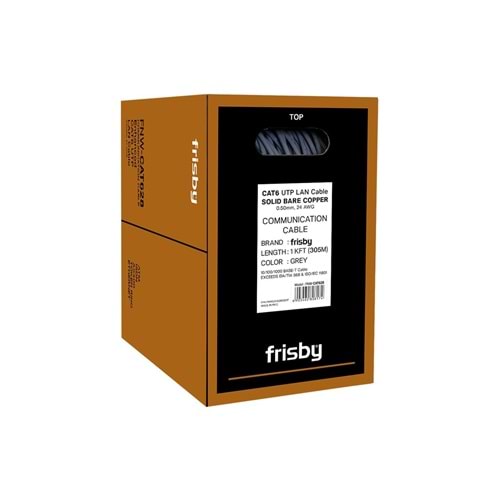 Frisby FNW-CAT628 24AWG Saf Bakır 305 CAT6 Kablo