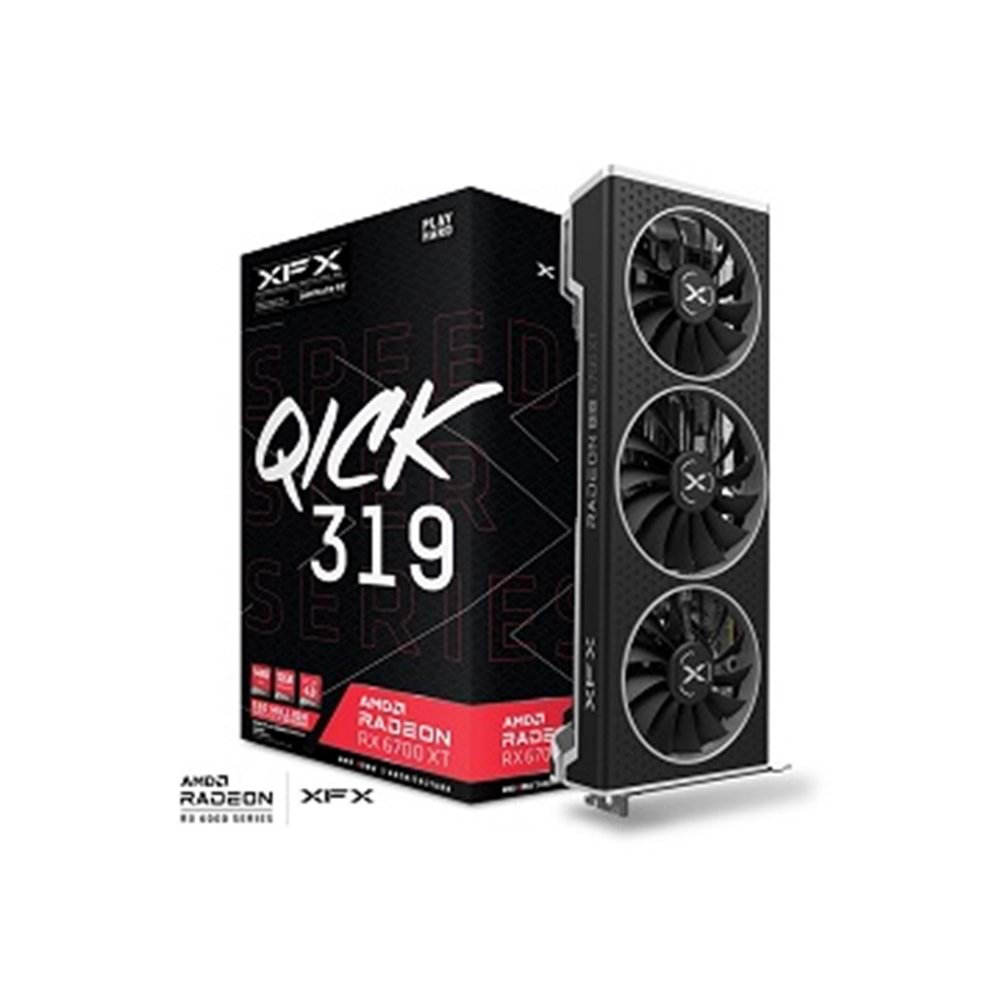 XFX RX-67XTYPUDP RX 6700 12GB 192Bit GDDR6 DP/HDMI Speedster QUCK 319 PCI4.0